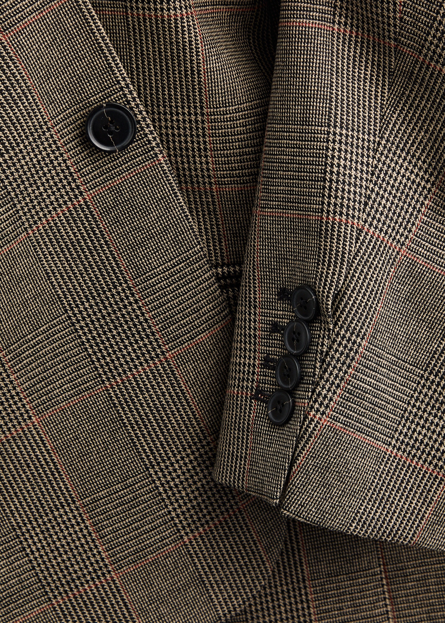 Grandfather checked woven blazer - 5
