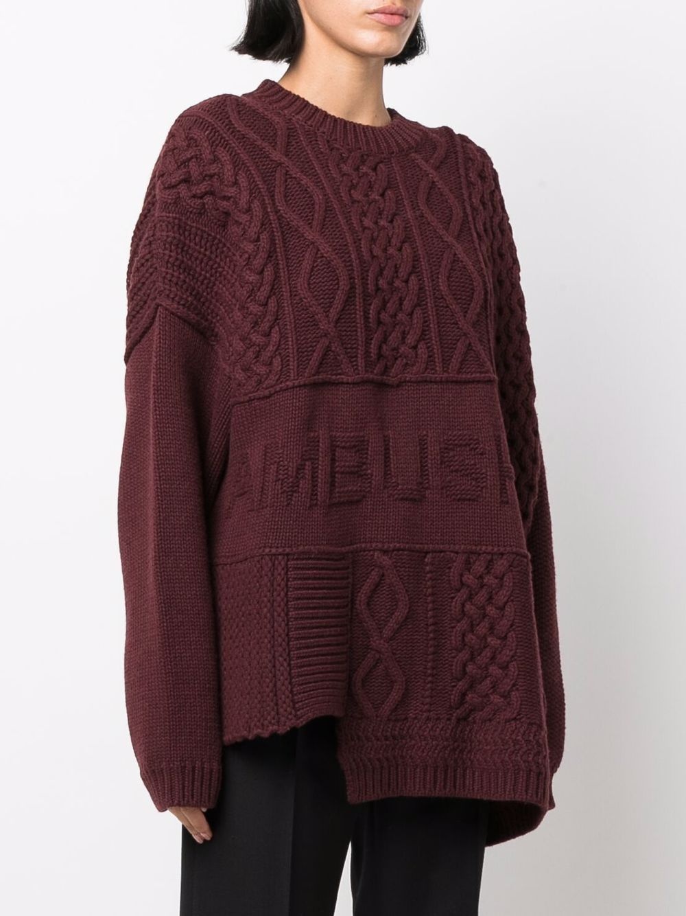 cable-knit jumper - 3