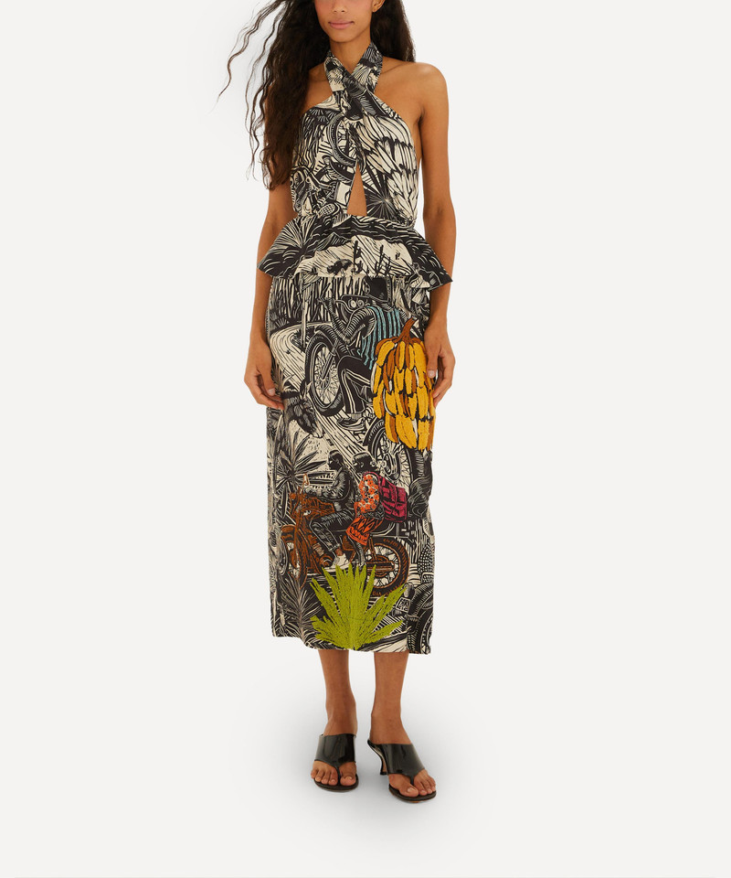 Sand Tropical Scarf Shirt - 1