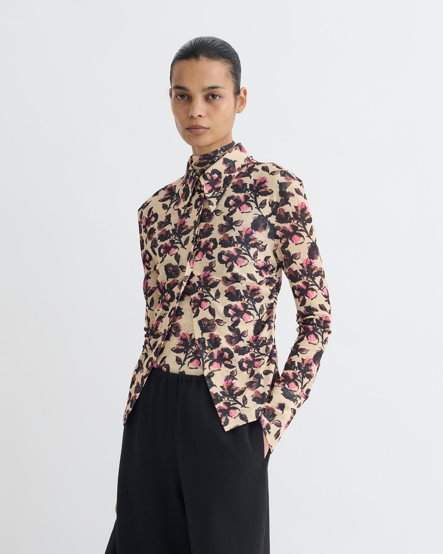 Printed Mesh Jersey Shirt - 2