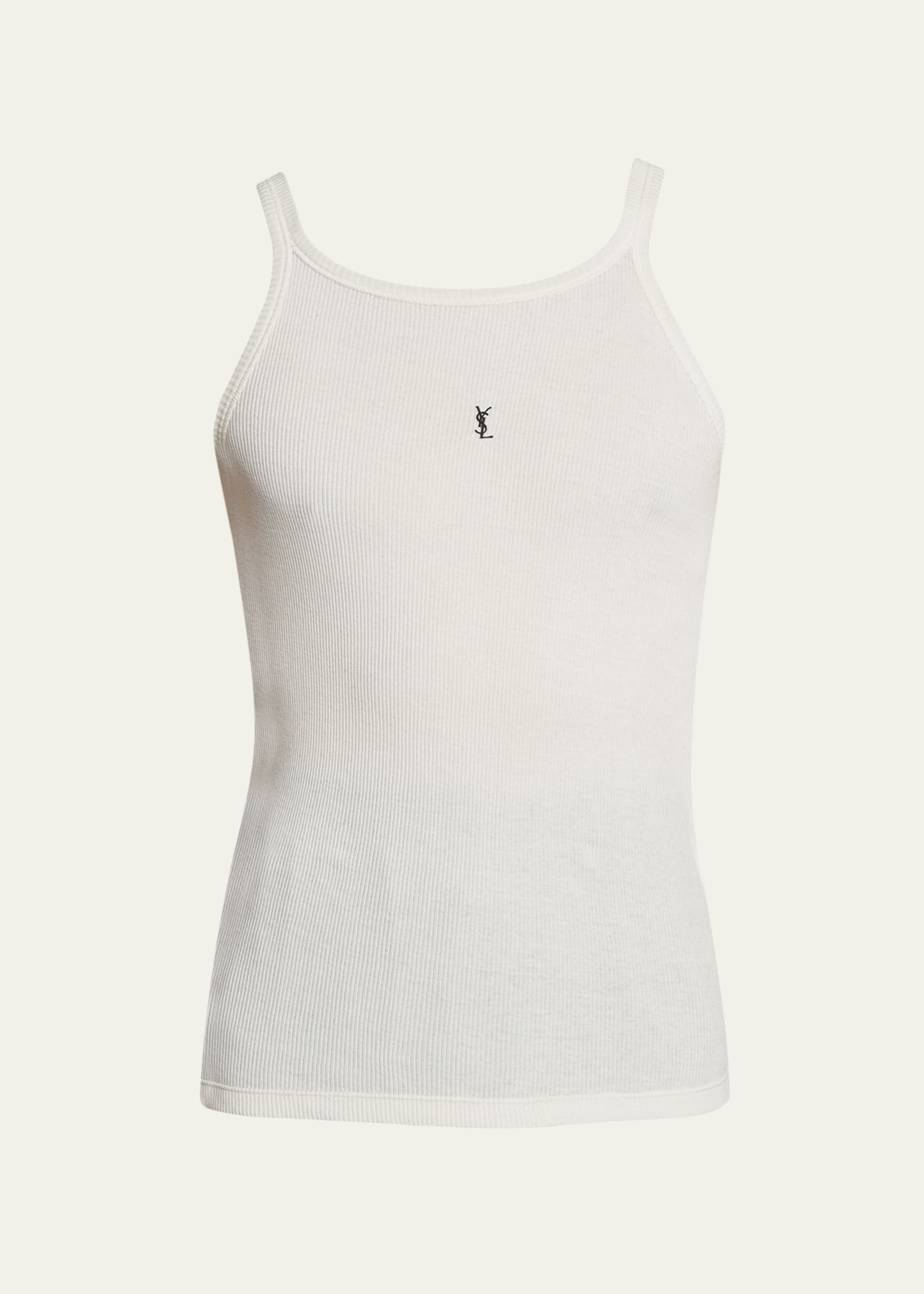 Men's Jersey Fine Rib Tank Top - 1