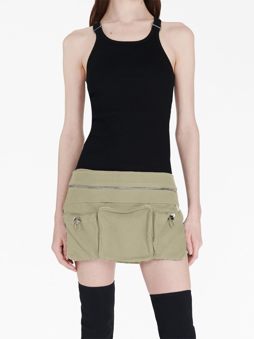 belted-waist mini skirt - 5