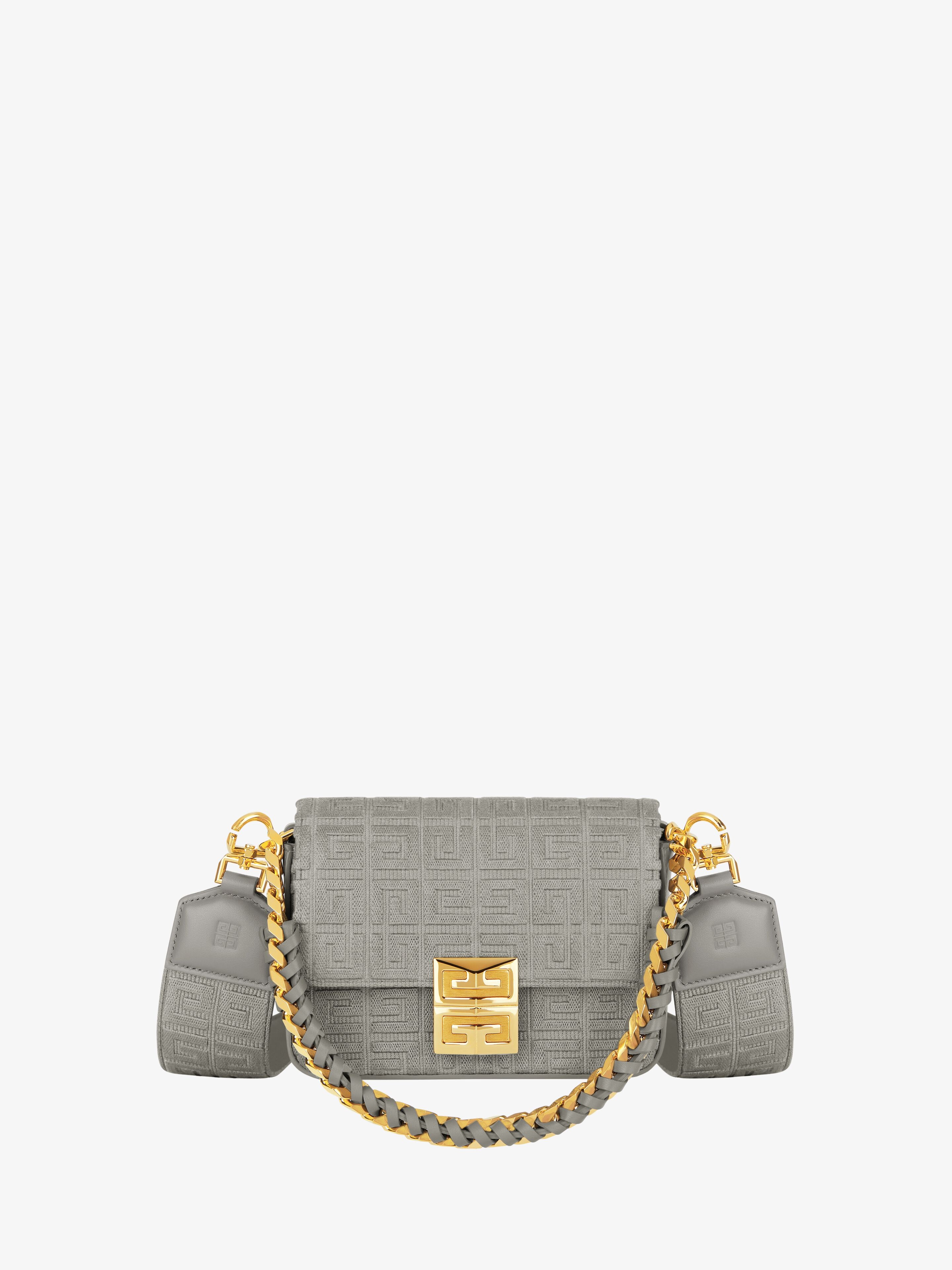 SMALL 4G BAG IN 4G EMBROIDERY WITH CHAIN - 1