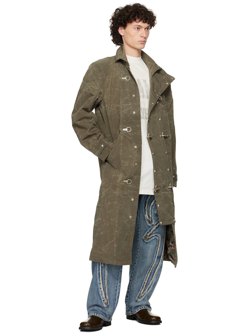Blue Frayed Jeans - 4