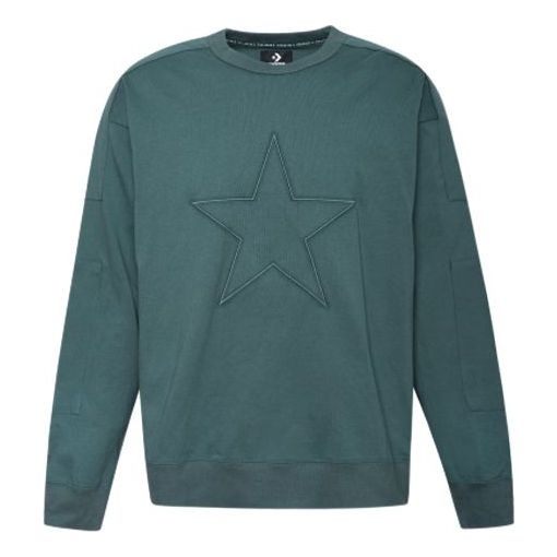 Converse Star Logo Sweatshirt 'Green' 10017895-351 - 1