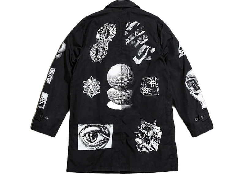 Supreme Supreme MC Escher Trench Coat Black outlook