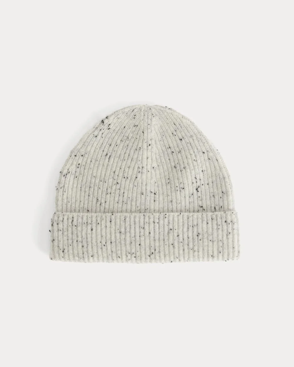 THE CASHMERE RIBBED BEANIE - 1