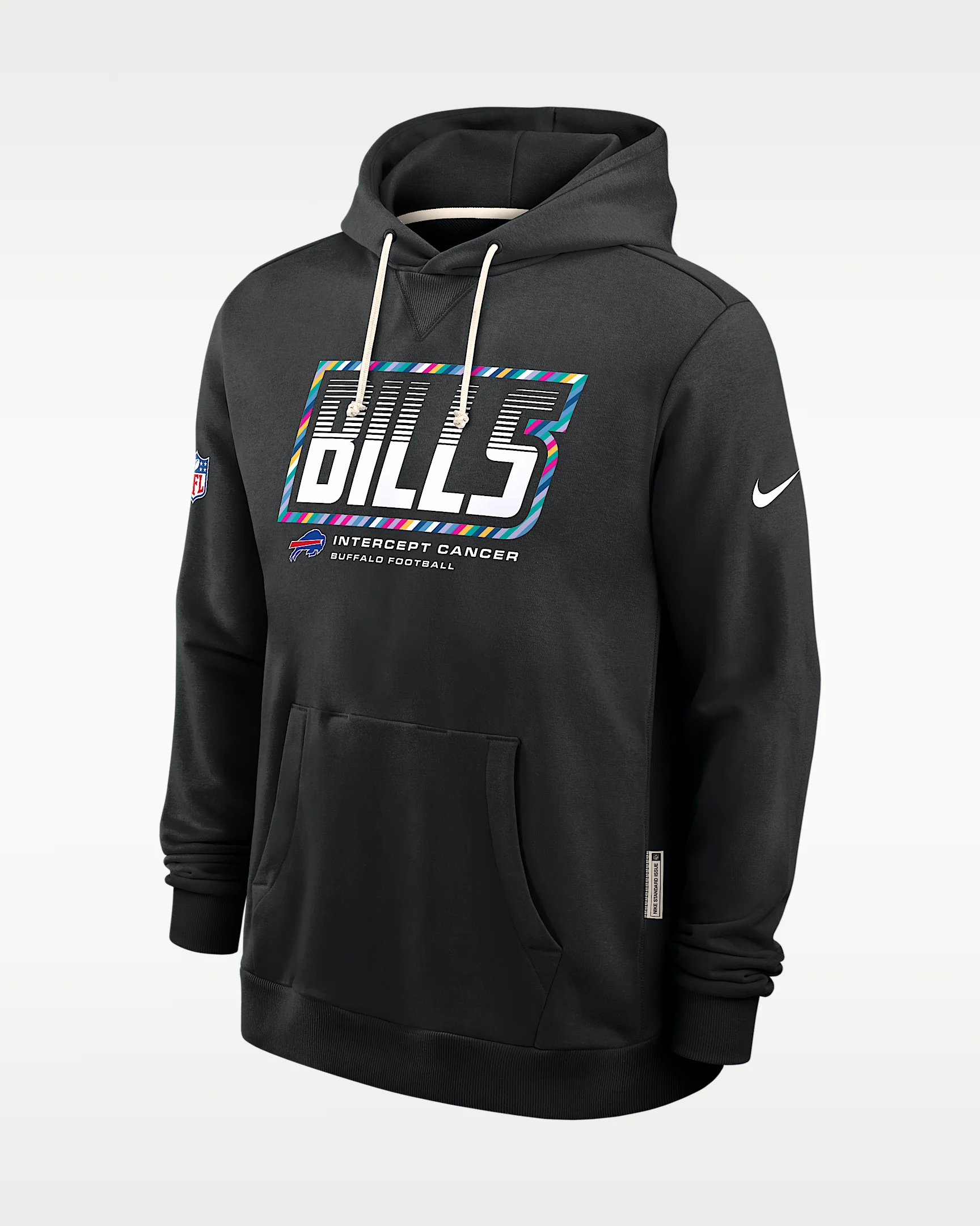 Buffalo Bills Crucial Catch Sideline Standard Issue Men's Nike Dri-FIT NFL Pullover Hoodie - 1