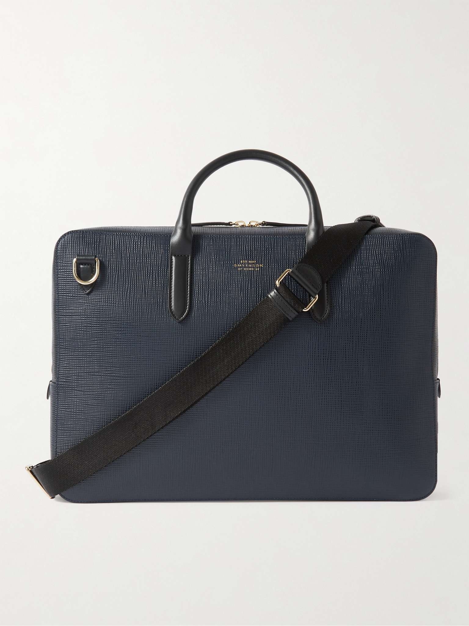 Panama Cross-Grain Leather Briefcase - 1