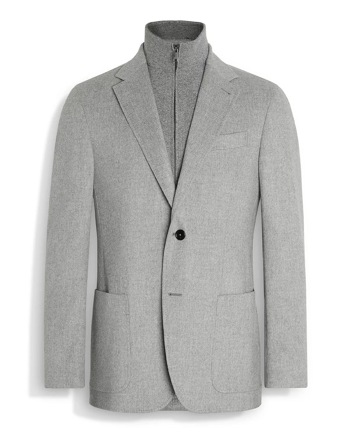 Oasi Cashmere Jacket with Removable Knit Bib - 5