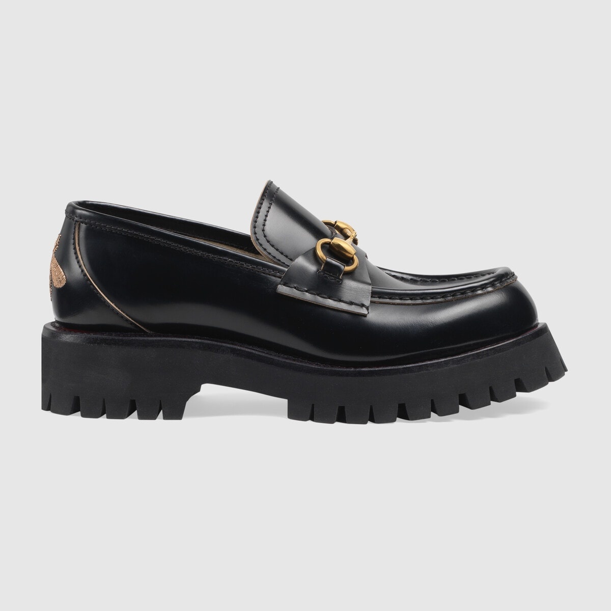 GUCCI Women's leather lug sole loafer | REVERSIBLE