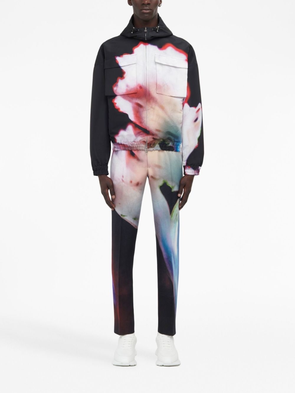 Solarised Flower hooded jacket - 2
