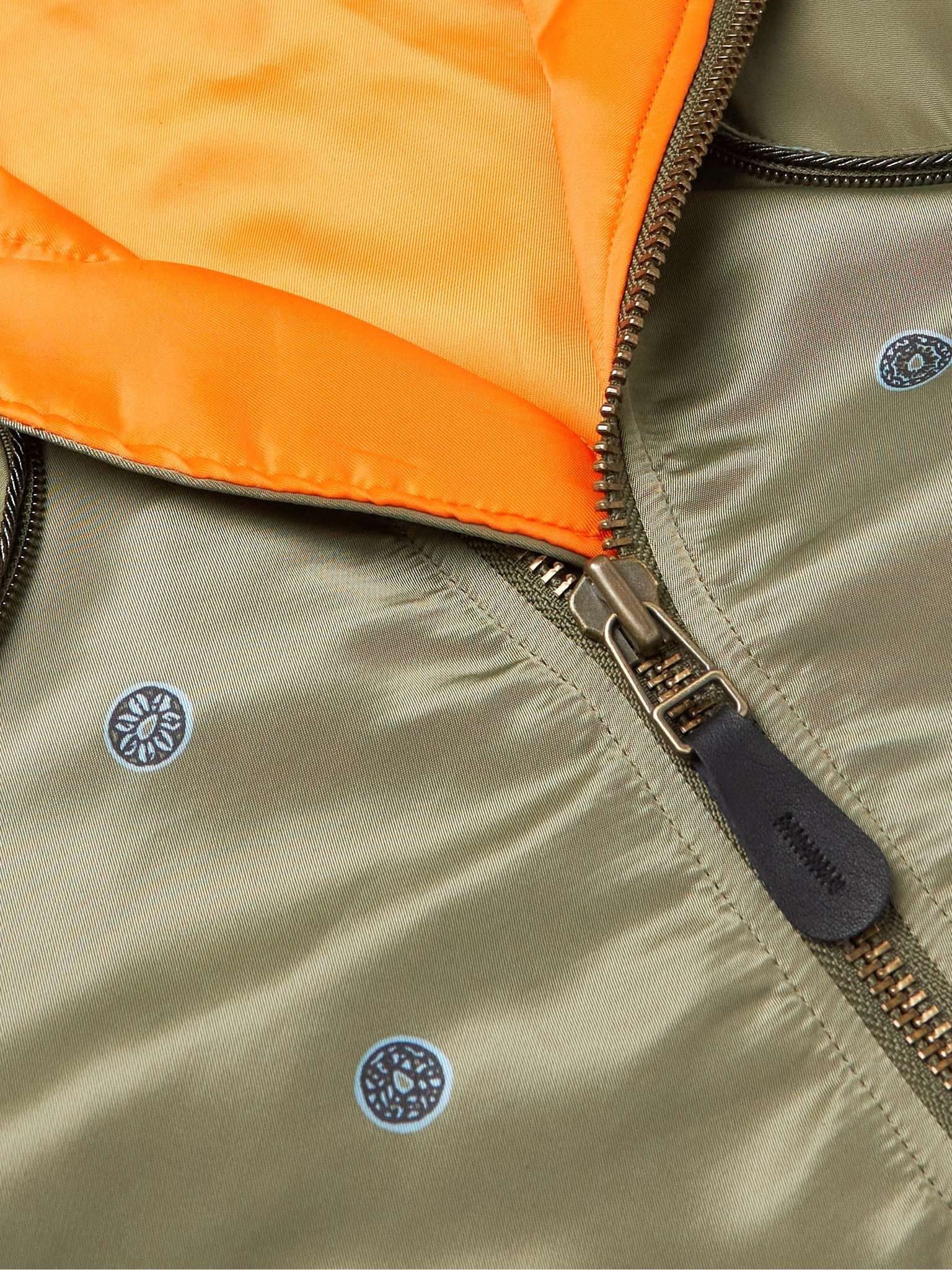 Convertible Printed Shell Bomber Jacket - 5