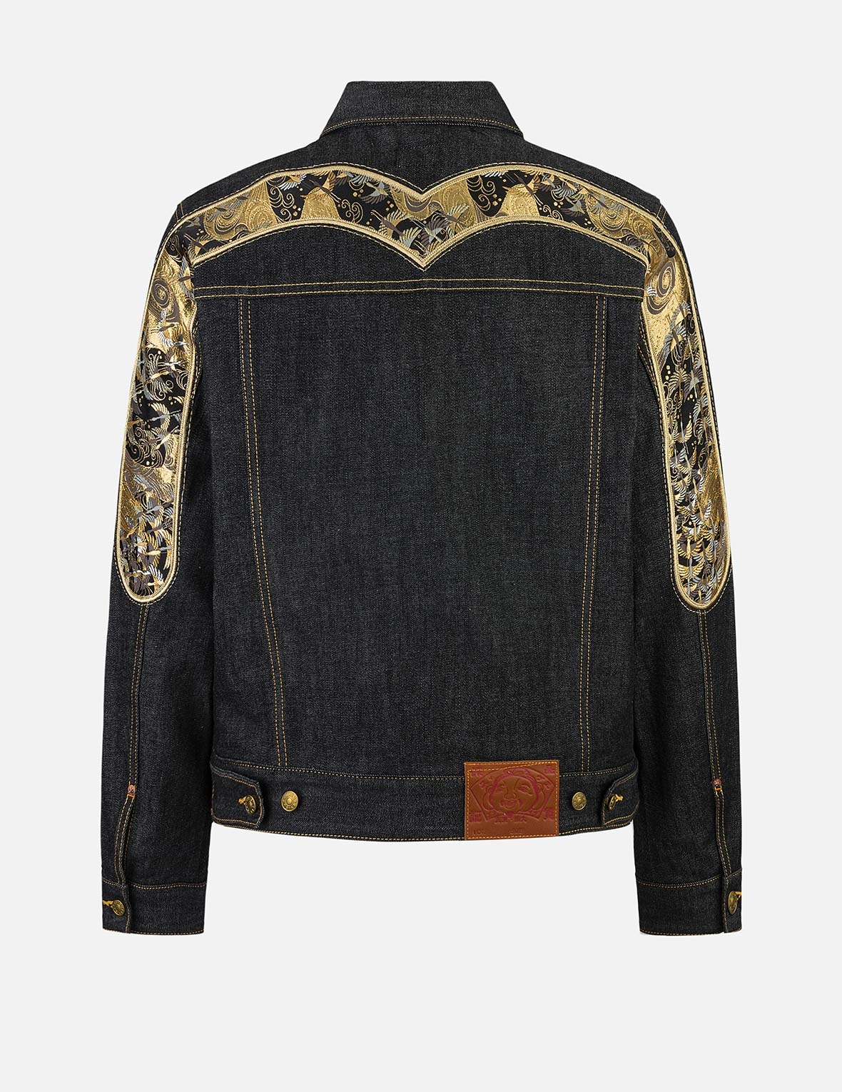 Brocade Daicock Appliqué 
Regular Fit Denim Jacket - 2