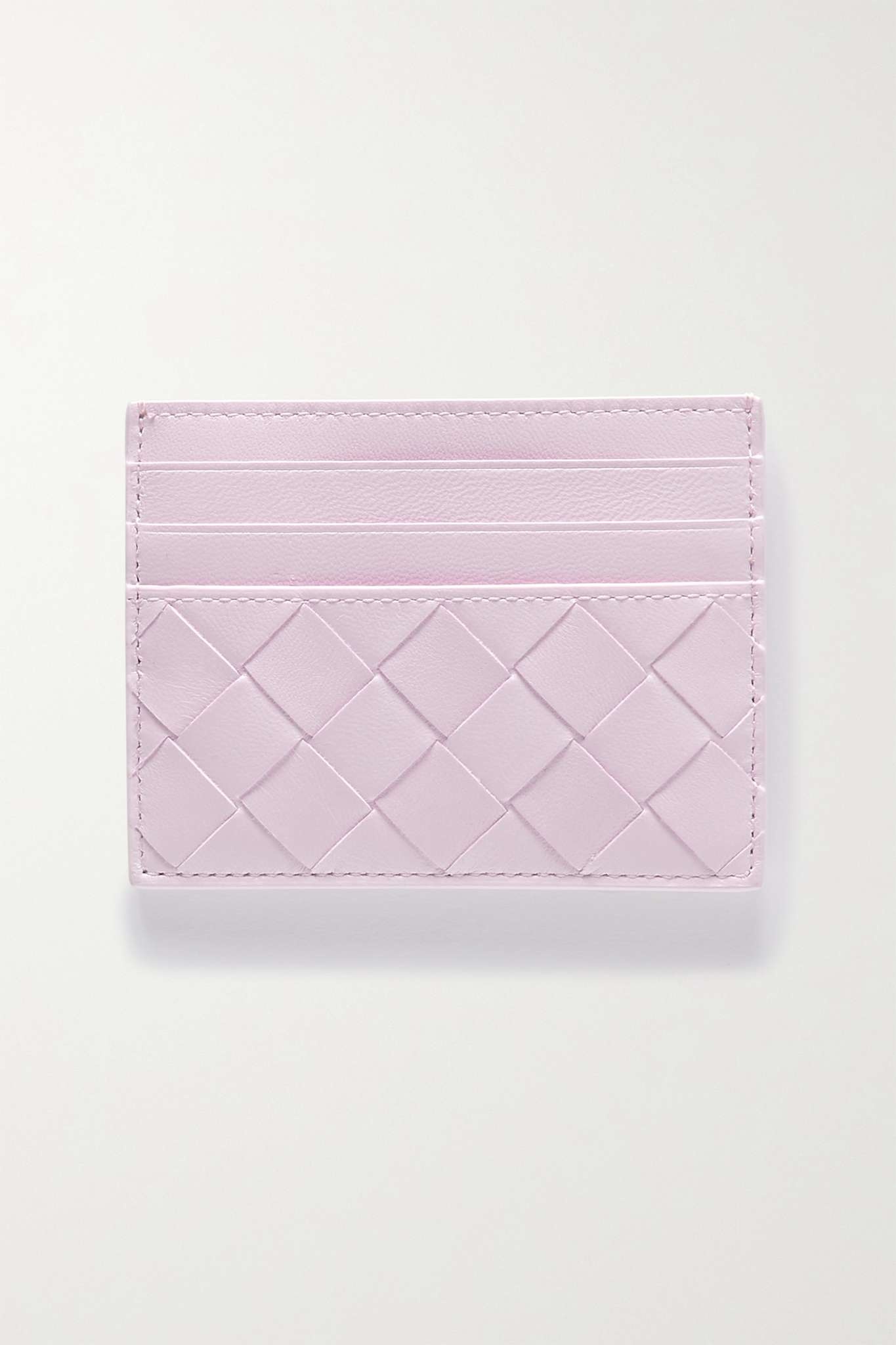 Intrecciato leather cardholder - 1