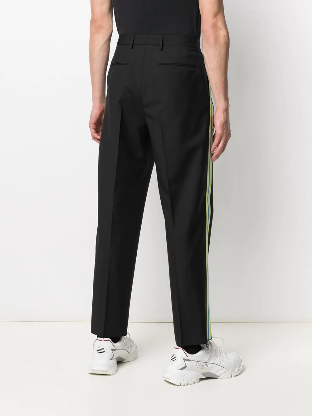 side-stripe tailored trousers - 4