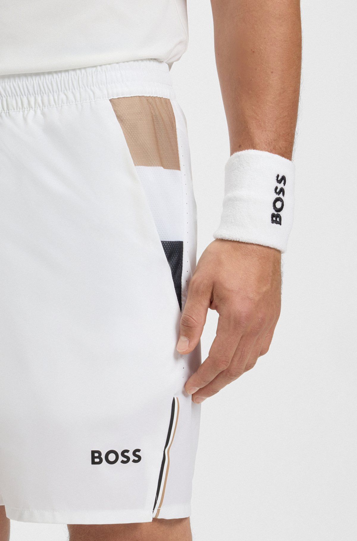 ACTIVE TENNIS SHORTS IN STRETCH FABRIC WITH MOISTURE MANAGEMENT - 5