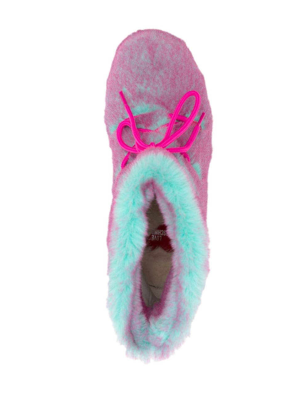 two-tone faux-fur boots - 4