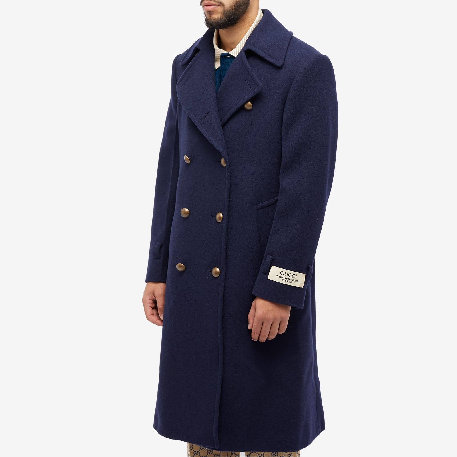 Gucci Double Breasted Wool Coat - 2