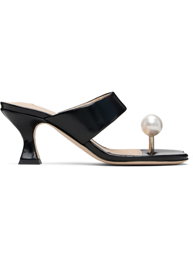 Black Pearl Sandalette Heeled Sandals 1