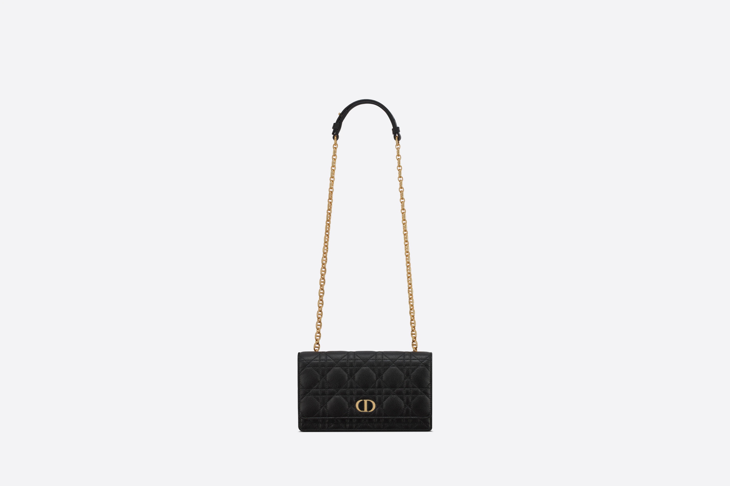 Dior Caro Belt Pouch with Chain - 4
