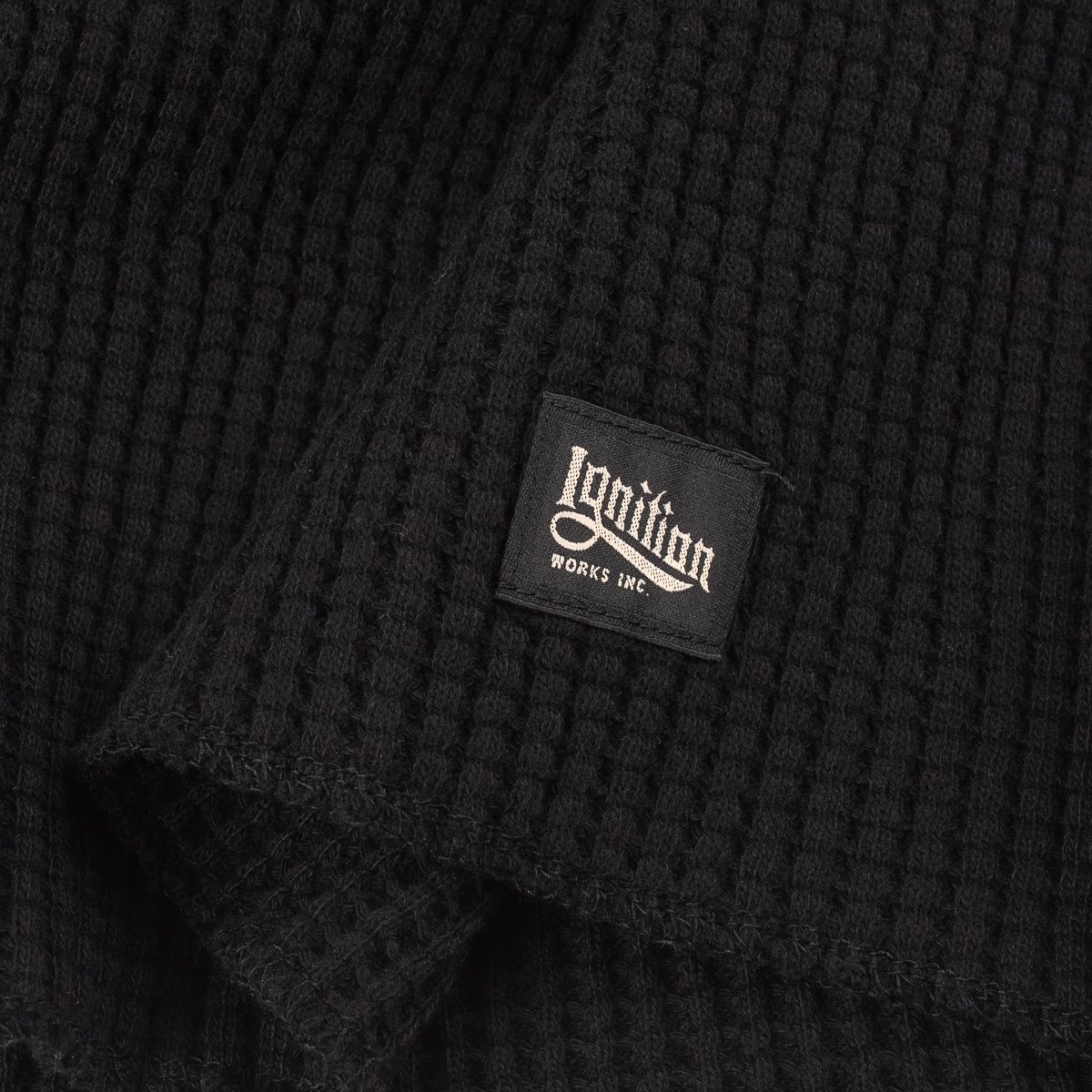 IGW-502-BLK Ignition Works Thermal Crew Neck Long Sleeved Top - Black - 5