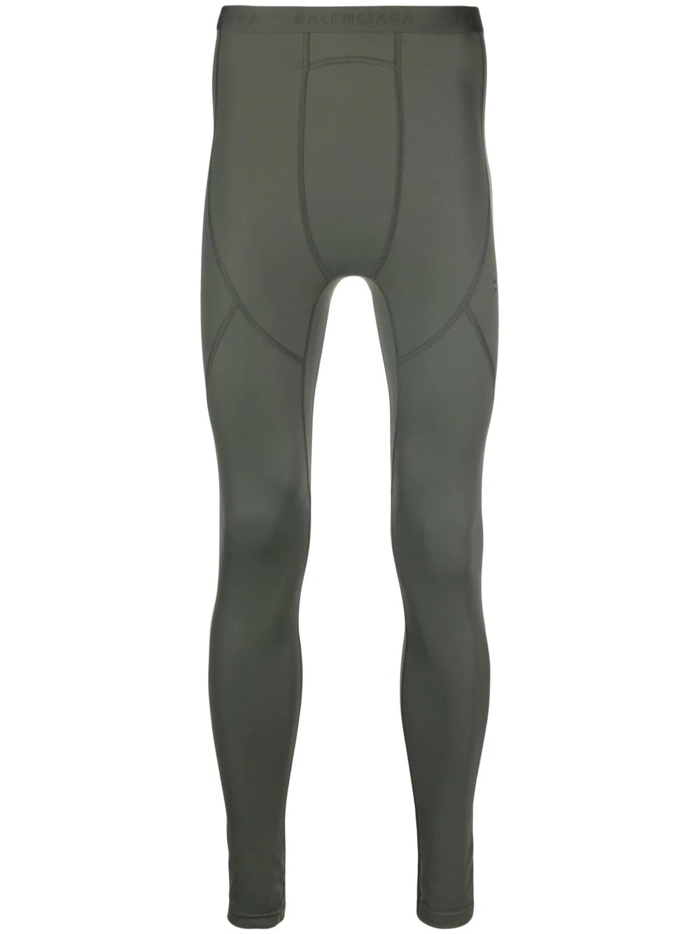 panelled high-waisted leggings - 1