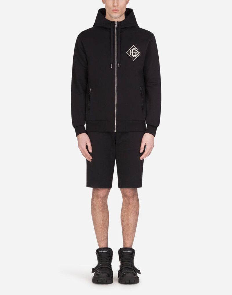 Cotton jogging shorts with patch 4