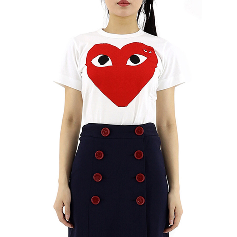 Comme Des Garcons Ladies Short-sleeve Big Heart T-shirt - 1