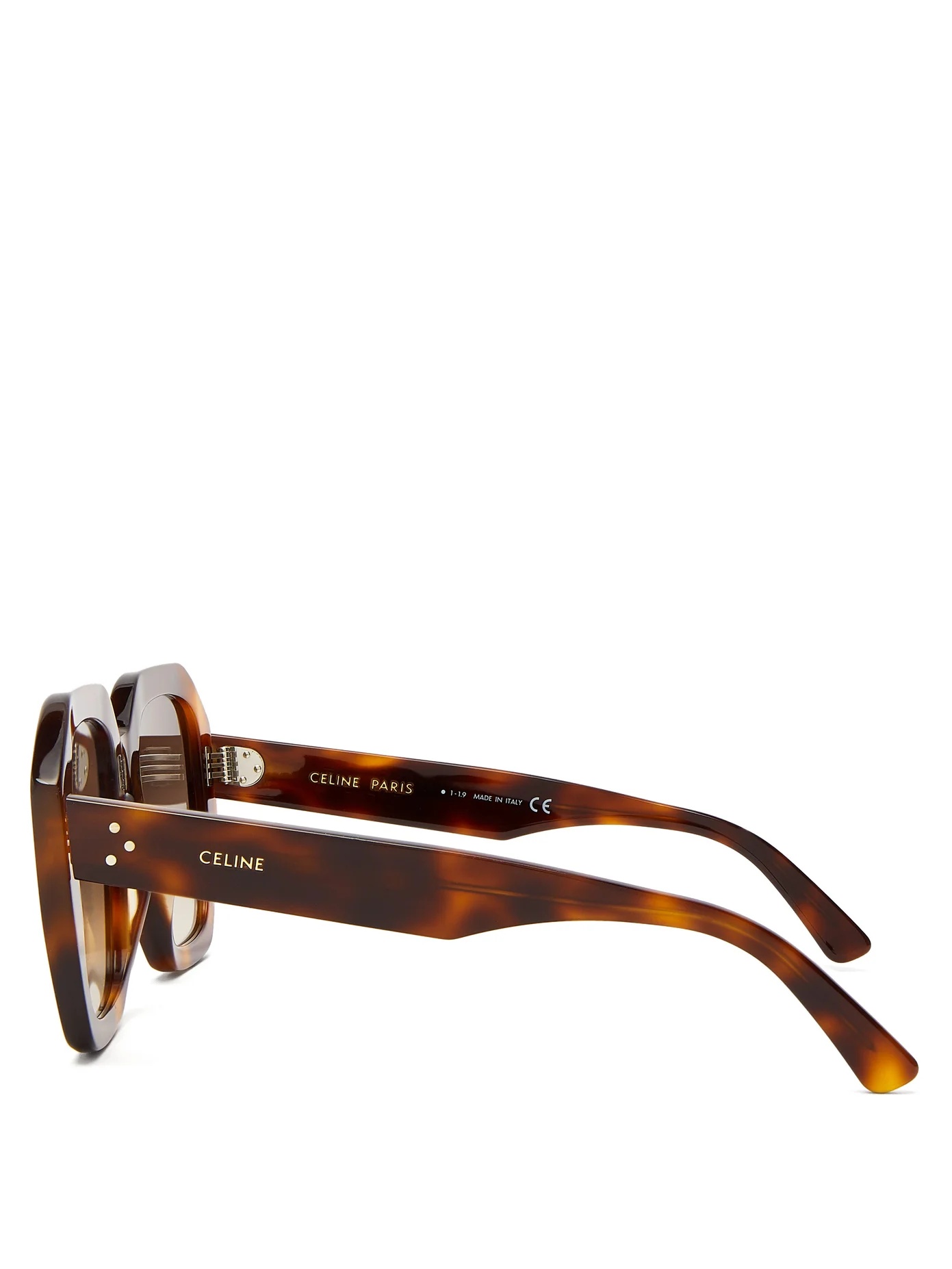 Oversized round tortoiseshell-acetate sunglasses - 4