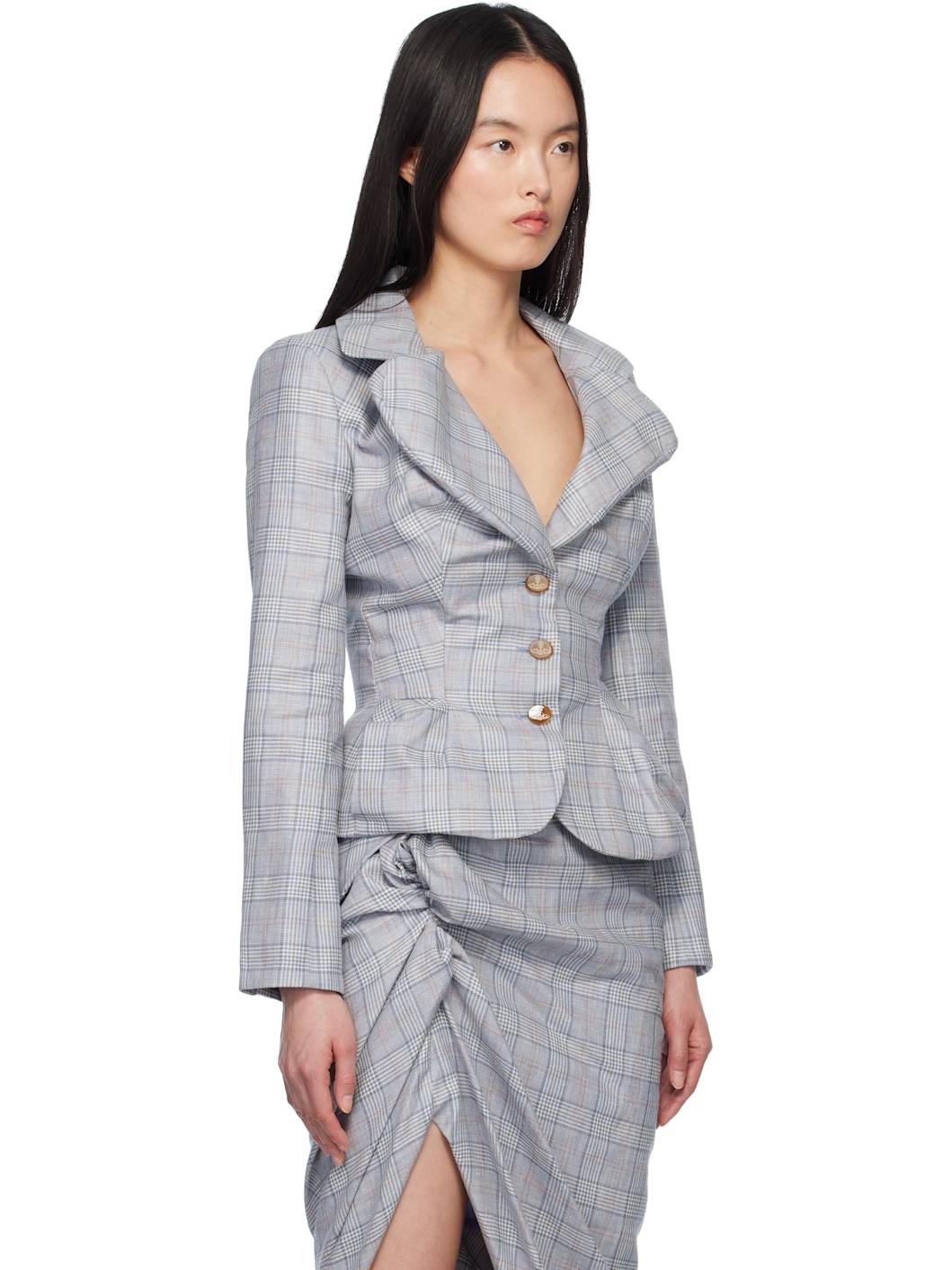 Gray Drunken Blazer - 2