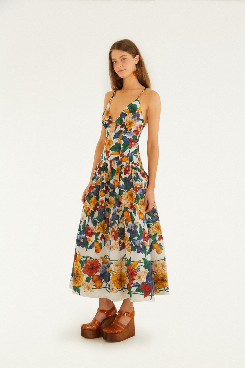 Off-White Tropi Embroidered Maxi Dress 4