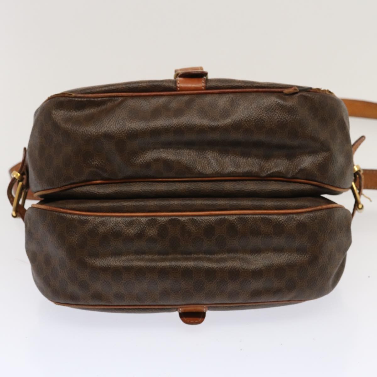 CELINE Macadam Canvas Shoulder Bag Pvc Brown - 5
