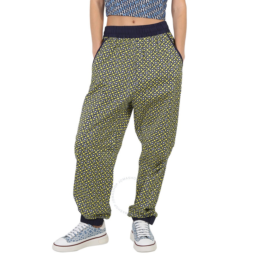 Moncler Ladies Yellow Lemon-print Track Pants - 3