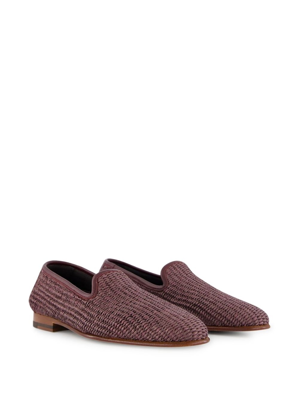 raffia loafers - 3