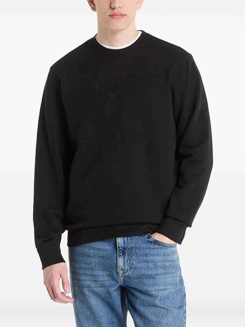 logo-embroidered sweater 1