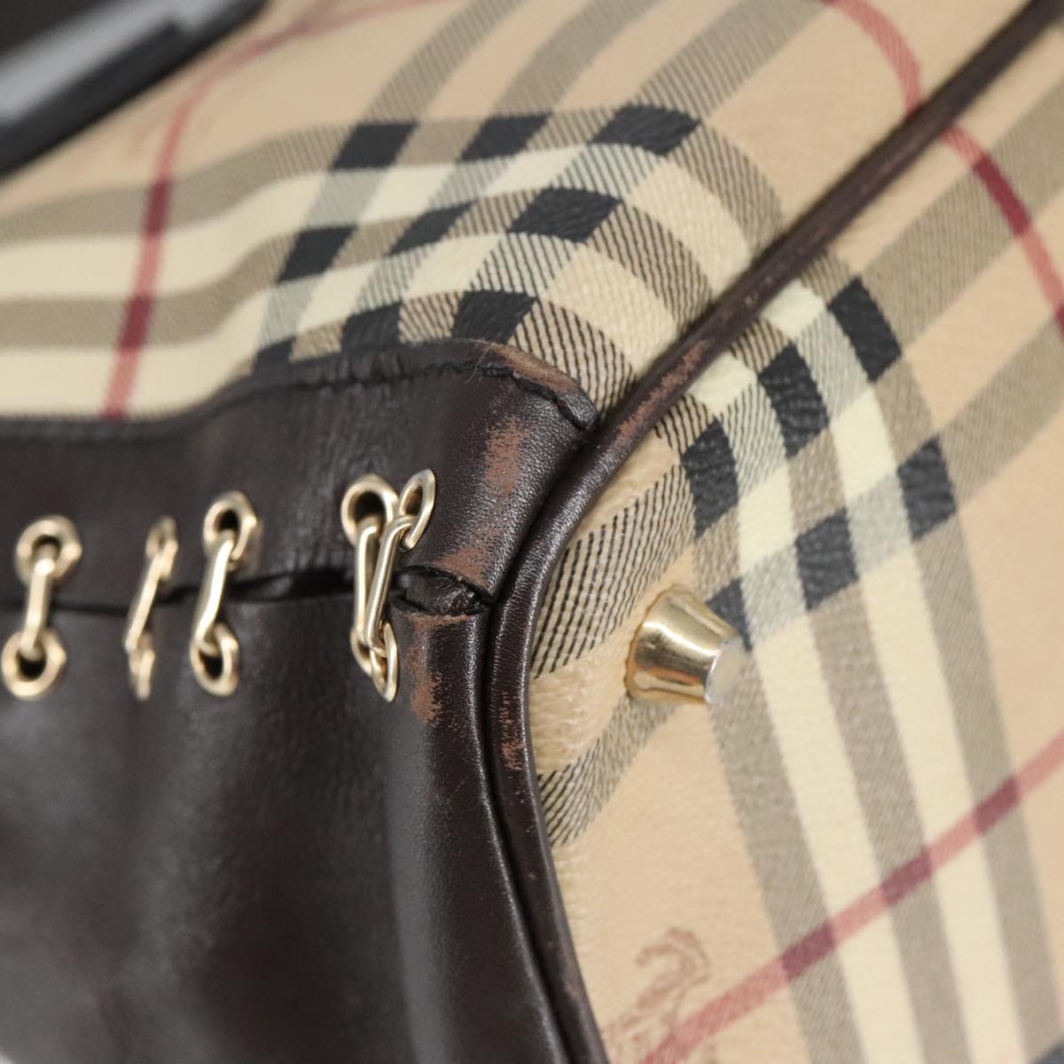 Burberry Nova Check Shoulder Bag Pvc Beige - 13