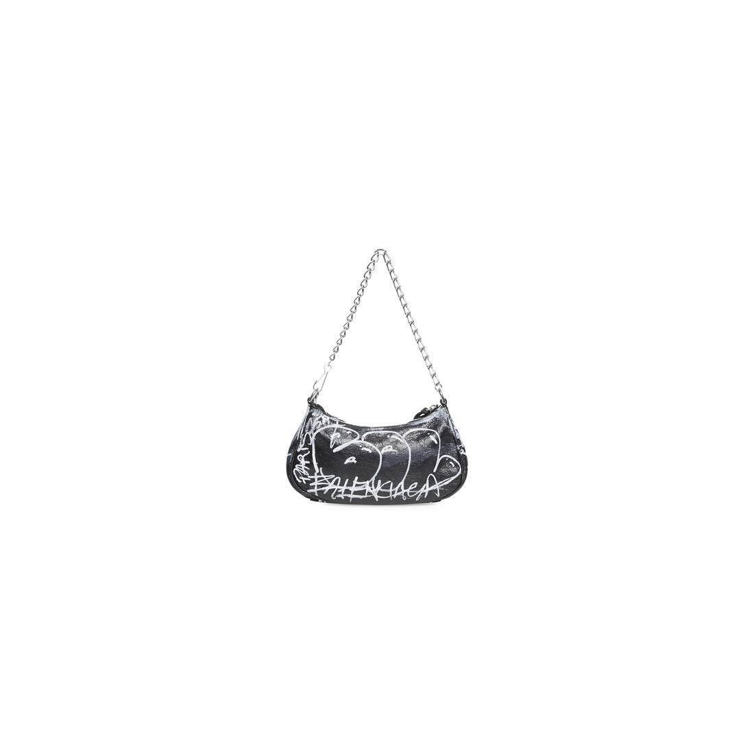 le cagole mini purse with chain graffiti - 6