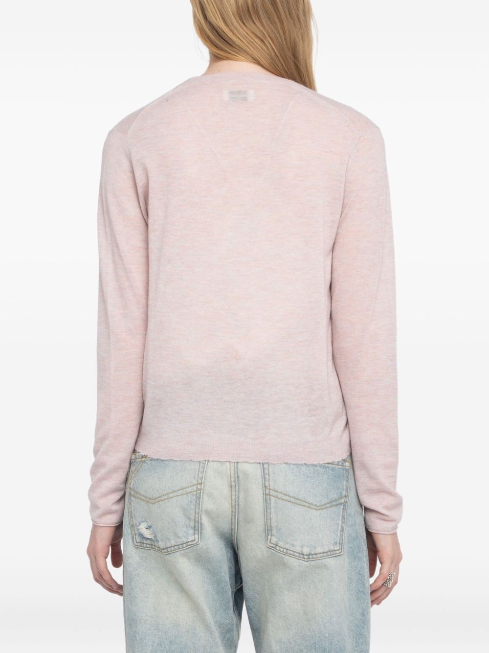 Manylla button-front V-neck cardigan - 6