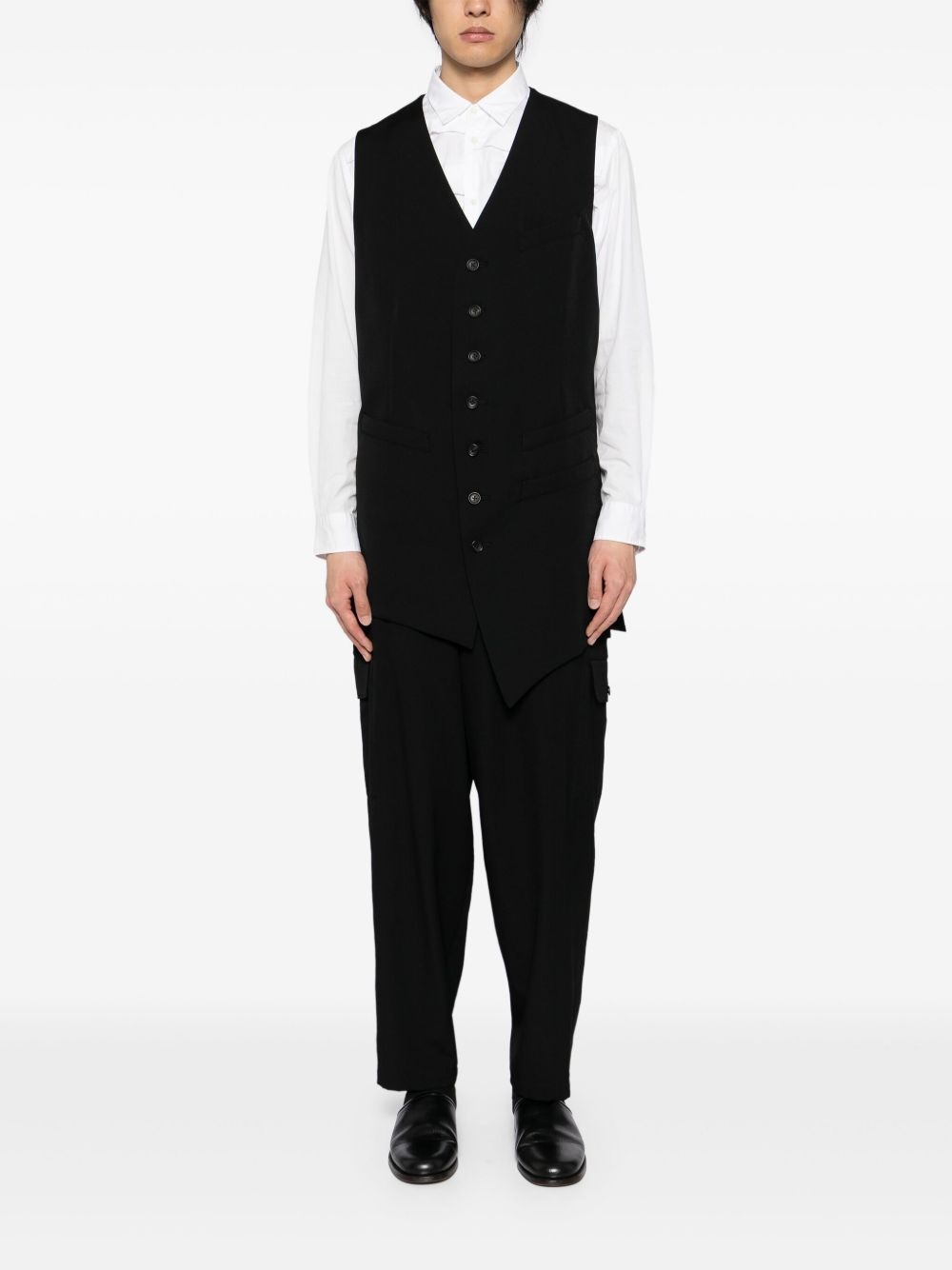 asymmetric wool waistcoat - 2
