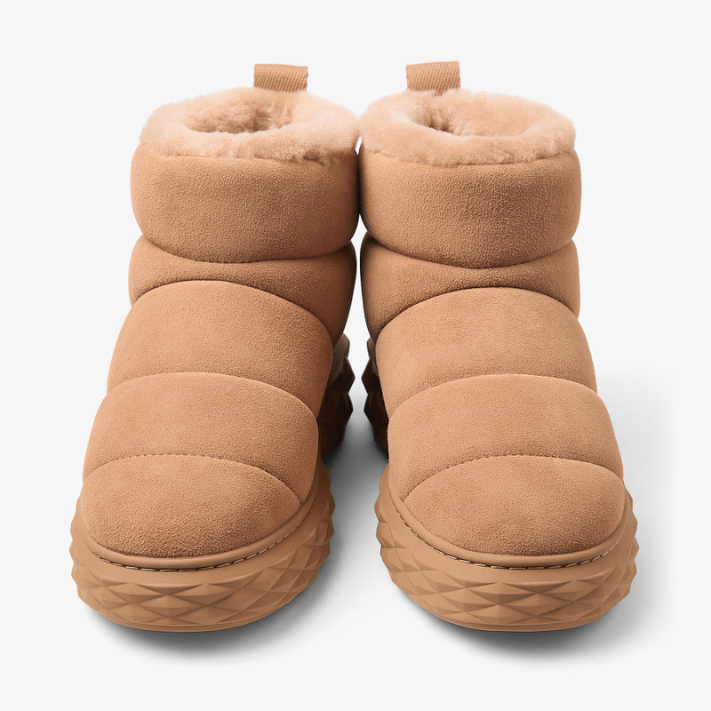 Xan Toffee Suede Ankle Boots with Shearling 4