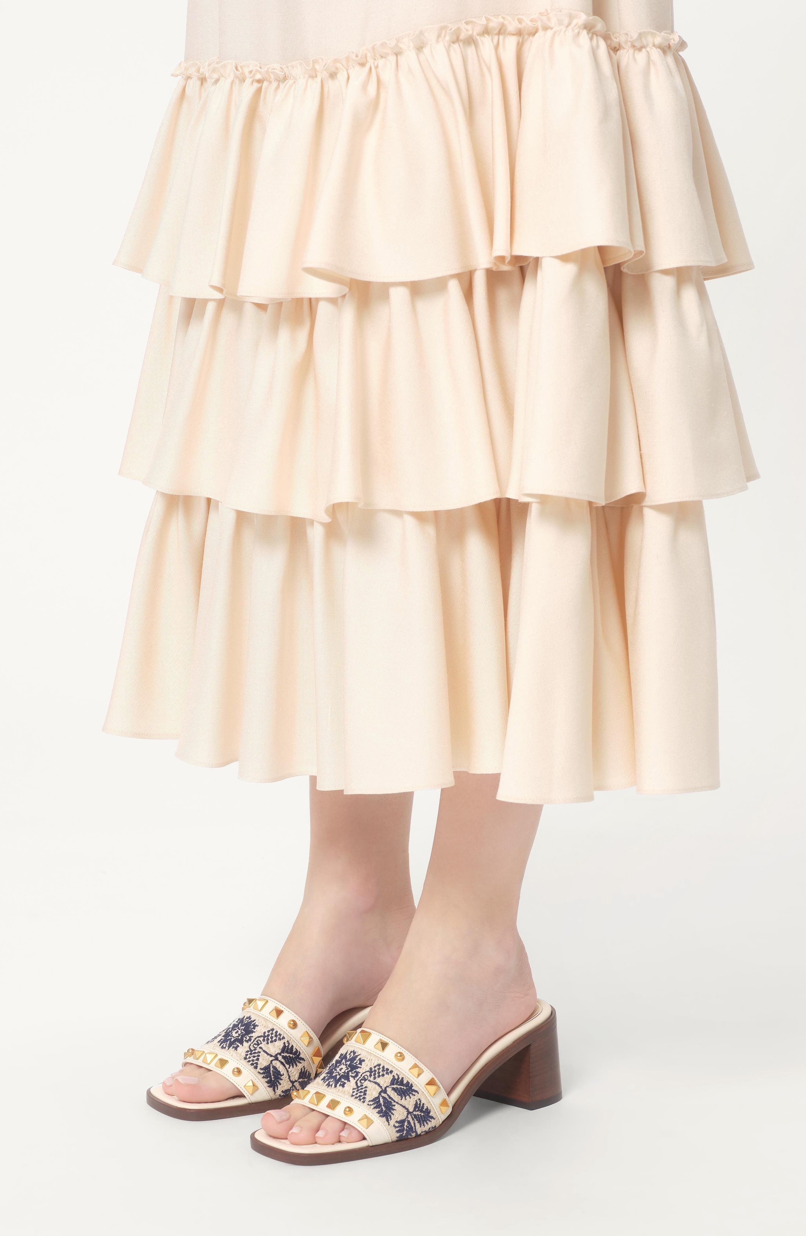 Valentino Garavani County Slide Sandal in Ivory/Multi at Nordstrom - 2