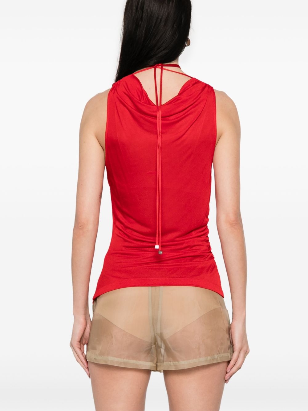 cowl-neck tank top - 4