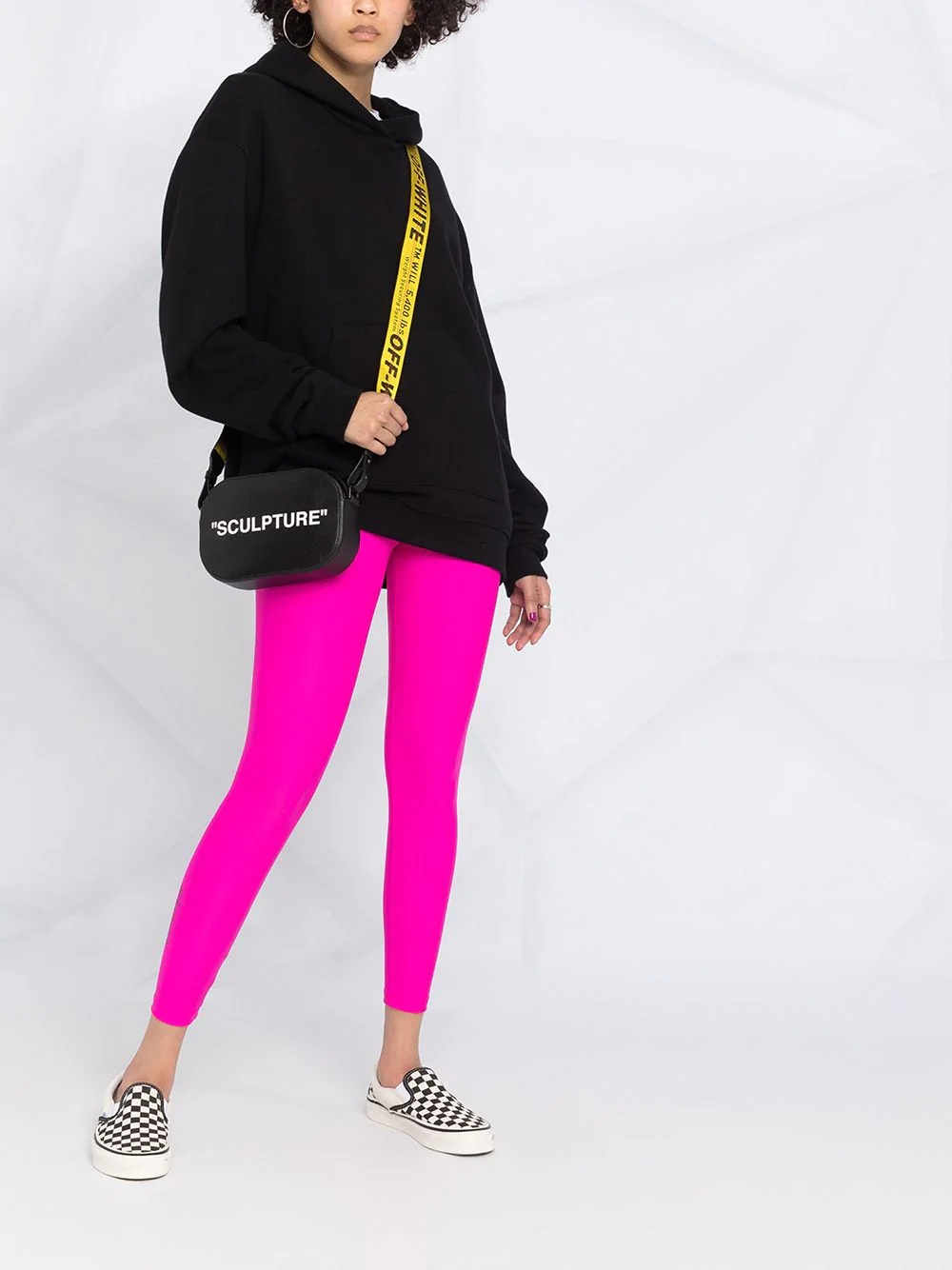 logo-print cropped leggings - 2