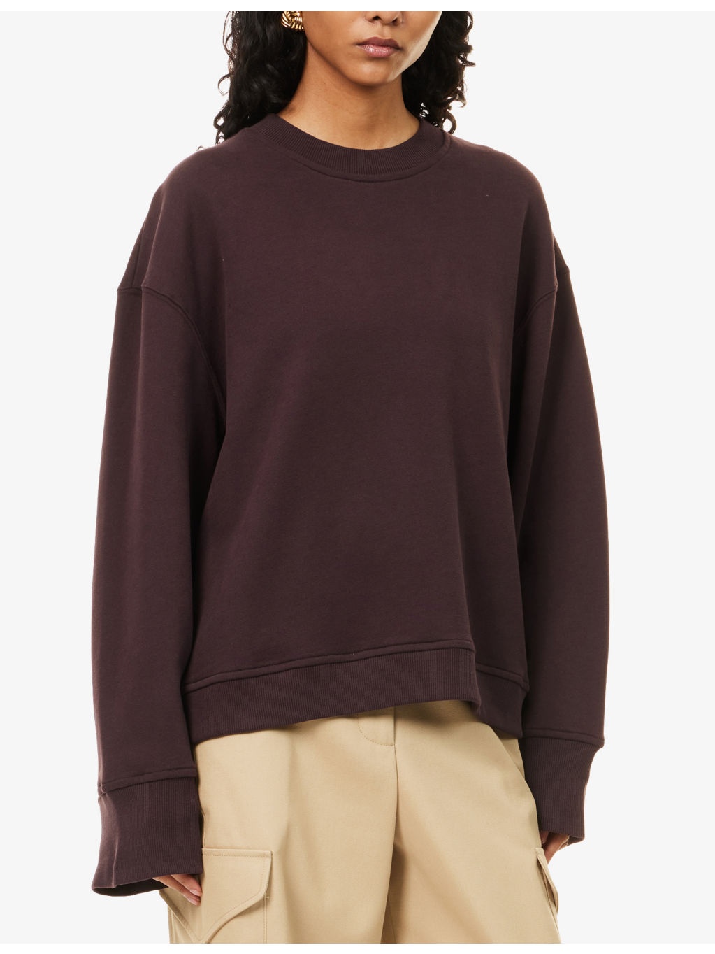 Talia Relaxed-Fit Cotton-Blend Sweatshirt - 3