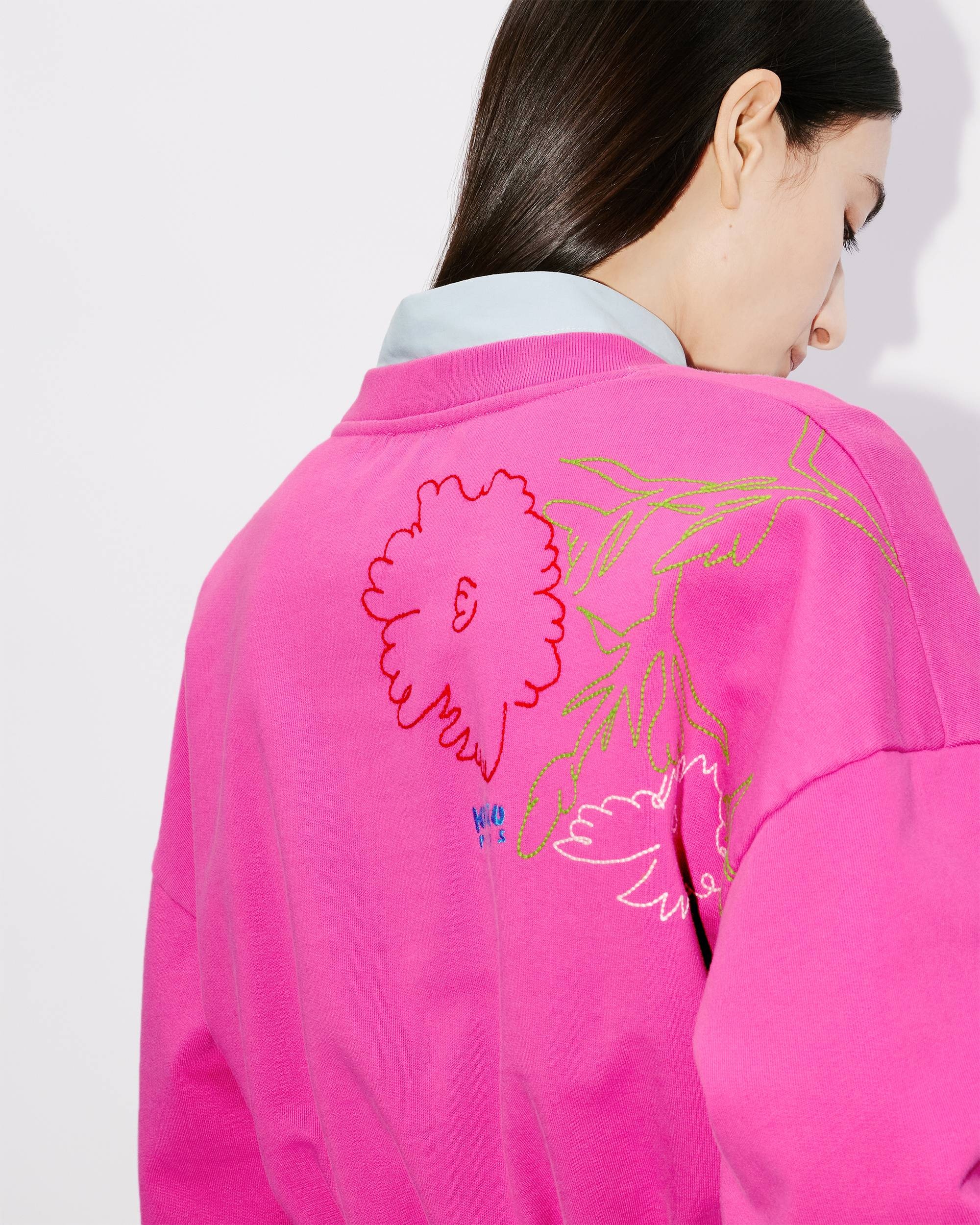 'KENZO Drawn Flowers' embroidered sweatshirt - 9