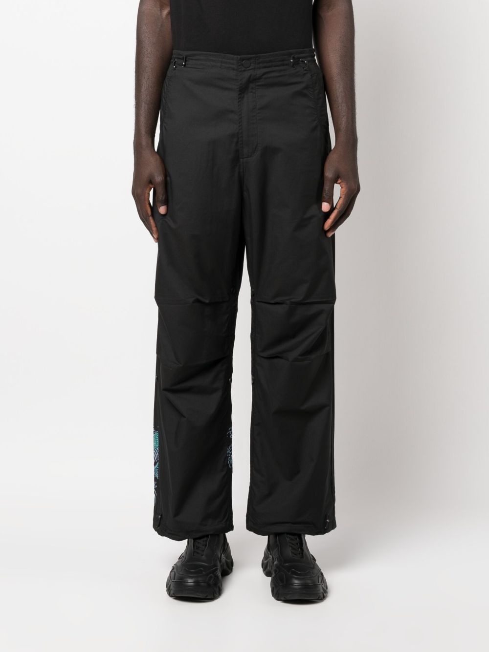 graphic-print trousers - 3