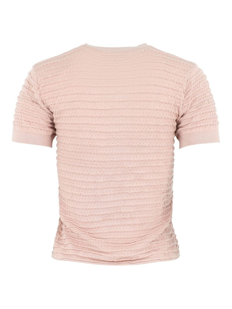 FRAME smocked-effect T-shirt outlook