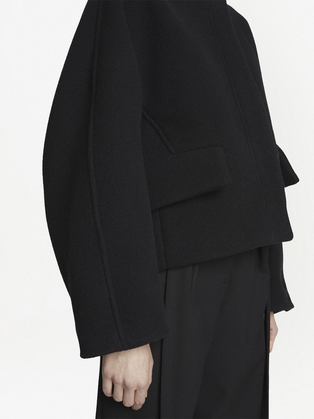 Melton wool boxy jacket - 5