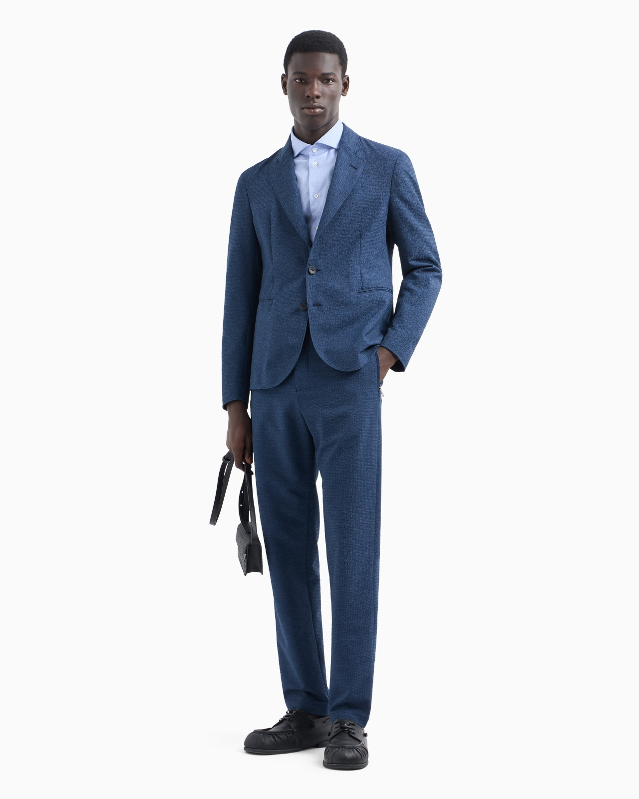 Armure cotton shirt with all-over micro-pattern - 4